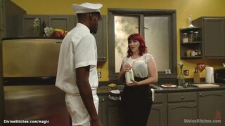 Huge boobs wife fucking bbc milk man