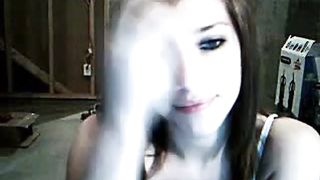 Teen girl masturbating in the basement...