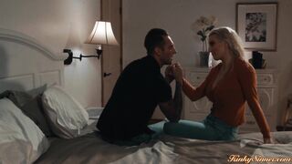Guy satisfying horny big tits girlfriend