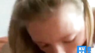 Big Cock Blowjob with Czech Babe Amateur