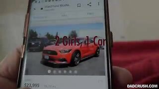 Twin Sluts Share Cock