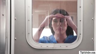 Caught redhanded medical assistant jerking off