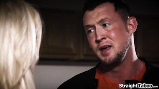 Busty shemale Aubrey Kates lie comes out