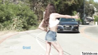 Picking up this hot TS chick and bang her ass