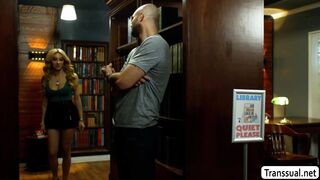 Telling this hot busty TS to meet me at library