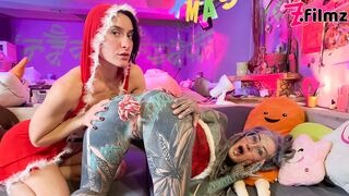 Happy Xmas with Anuskatzz, Miss Flora, and Lily Lu