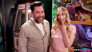 Banging my horny stepdaughter inside arcade house