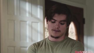 Stepbro fucks his busty lesbian stepsis