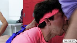 Must Watch this Threesome anal in the gym 2