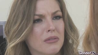 Redhead tgirl Shiri Allwood fucks a babe