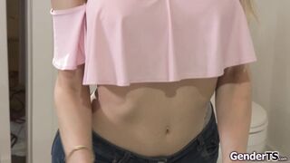 My shemale babysitter has plans with me