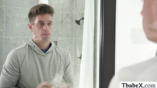 Fucking this busty big ass TS pool cleaners ass