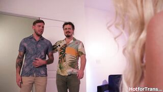 Watching my shemale wife get anal fucked