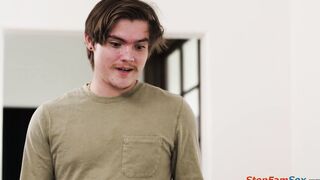 You cant walk around half naked stepmom