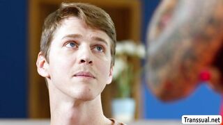 Horny TS stepmom calls stepson and fuck his ass