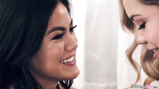 Latina lesbian fingering hairy asian bff