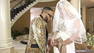 Tgirl bride ass fucked by weddingplanner