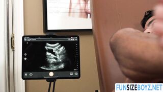 My DILF doctor fucks me while doing ultrasound