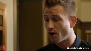 Sexy Simone Sonay Fantasy Fulfilled By Two Dominant Men Exclusive BDSM Anal Scene