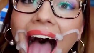 Busty JenKowski bukkake cumslut