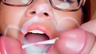 Busty JenKowski bukkake cumslut