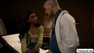 Fucking my horny TS patient late at night