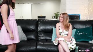 Teen giving what lesbian stepmom wants