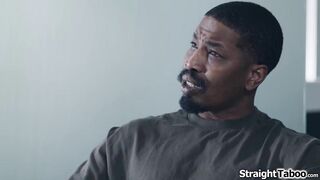 Black stepdaddy gives me an ass spanking