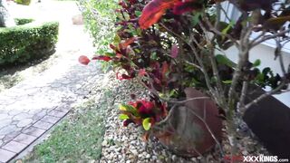 Big tit asian milf fucking a peeping tom