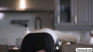 Cant help but keep looking in the ass of TS friend