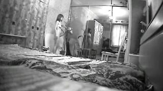 Naked stepmother (intimate voyeur home footage)