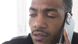 Sera Ryder gives her black bf a footjob