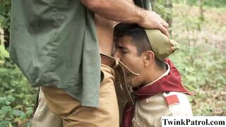 3some hardcore sex with this horny border officer
