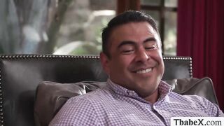 Shemale hitchhiker finds a hot guy to fuck 2