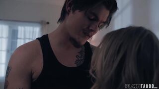 Stepmom pees her pants ifo stepsons gf