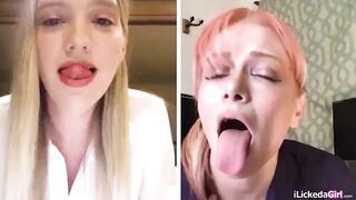 Lesbian boss wanna see secretarys pussy