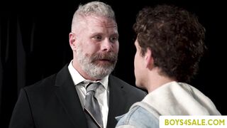 Mature Boss Dominates Young Twink Employee in Intense Gay Encounter