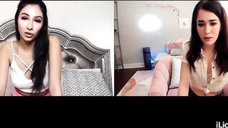Busty lesbian teaching bff how to finger