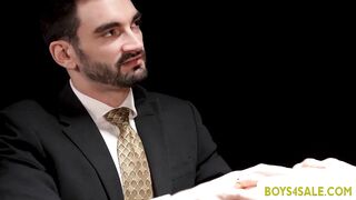 Rich spoiled brat fucked by three big cock