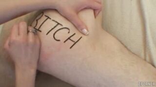 Horny Mistress Plays And Fucks Sub Male
