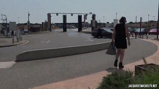 Chubby Brunette Fucked Outdoors